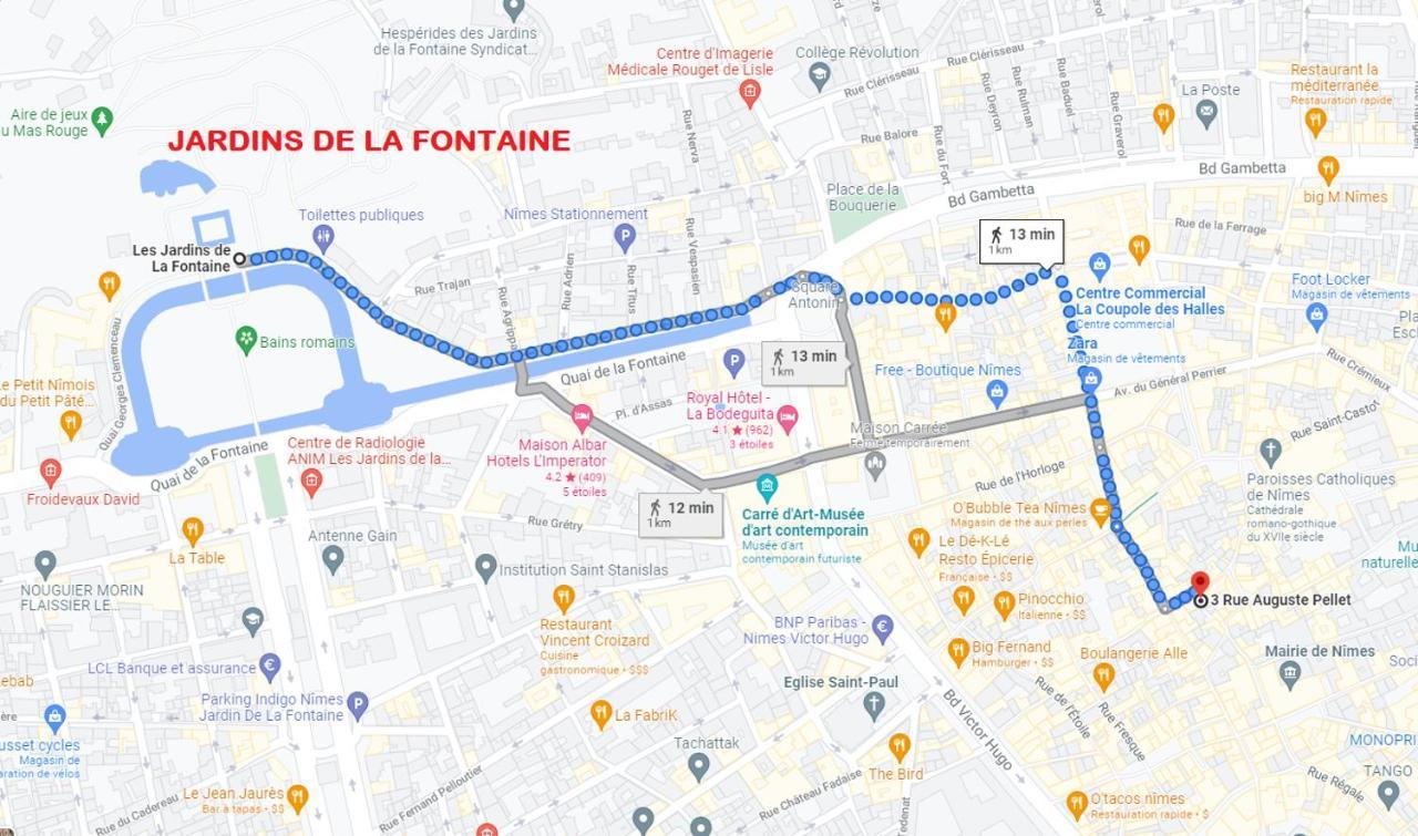 Superbe Appartement 95M2 Proche Arenes- Parking Offert Nimes Ngoại thất bức ảnh